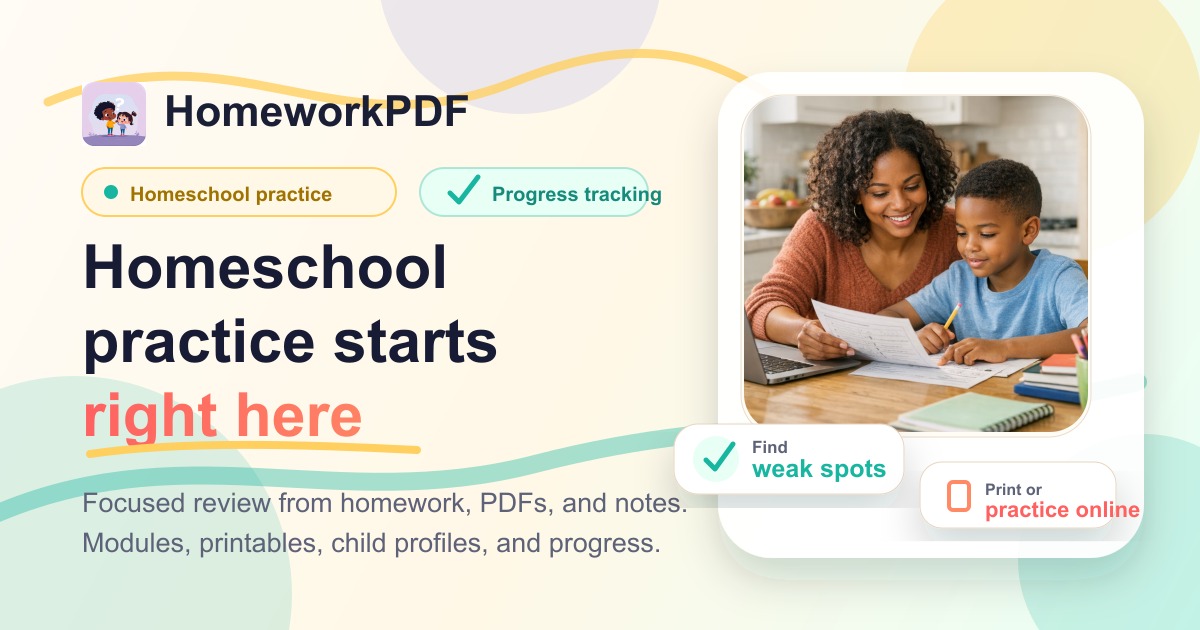 Homework Pdf Image Help Kids Practice Better – HomeworkPDF